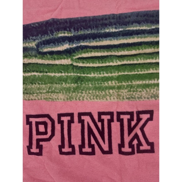 Victoria's Secret PINK Cactus Beach Towel Cant Touch This Pink Cotton 28x58 - Picture 3 of 8